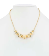 Patricia Nash Metal Bead Chain Necklace