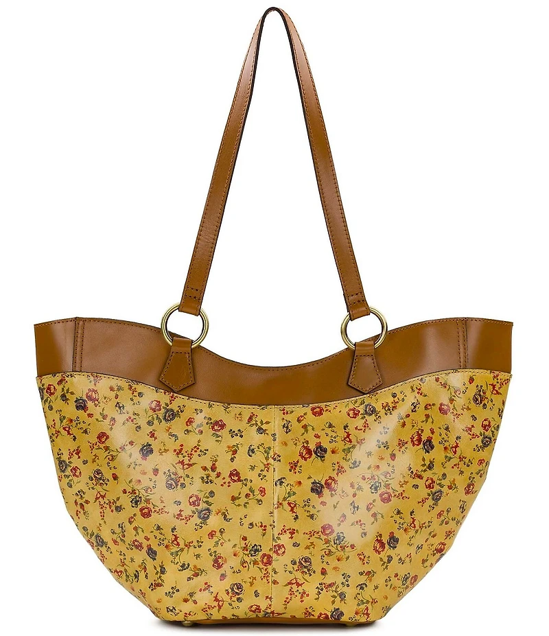 Patricia Nash Meudon Small Leather Floral Tote Bag