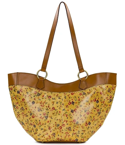 Patricia Nash Meudon Small Leather Floral Tote Bag