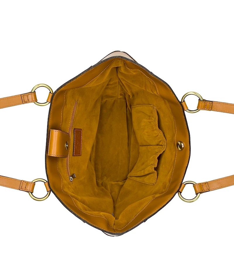 Patricia Nash Meudon Small Leather Floral Tote Bag