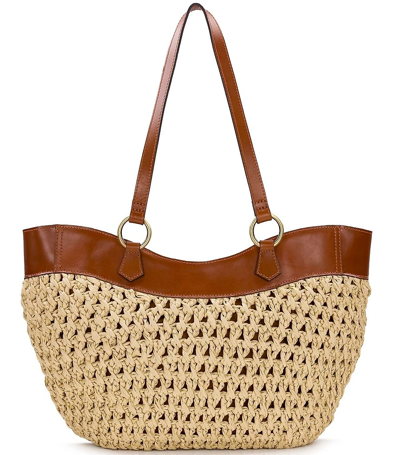 Patricia Nash Meudon Small Straw Tote Bag