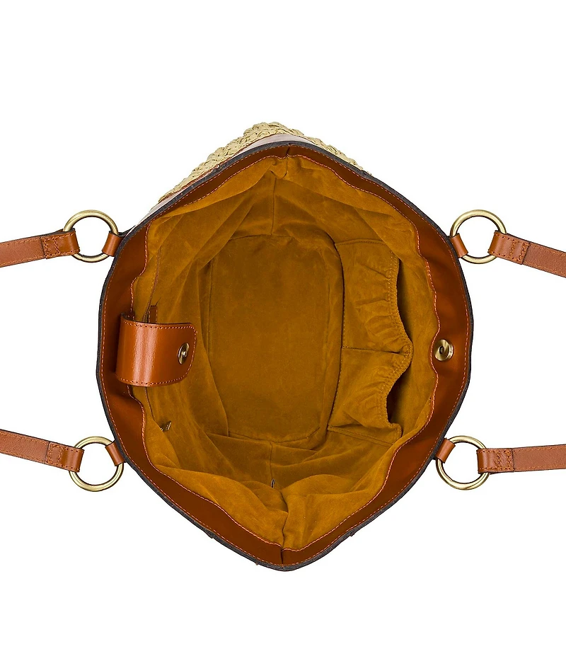 Patricia Nash Meudon Small Straw Tote Bag