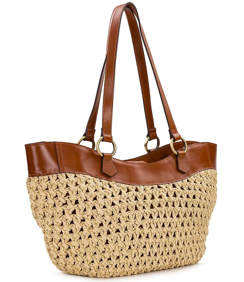 Patricia Nash Meudon Small Straw Tote Bag