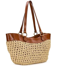 Patricia Nash Meudon Small Straw Tote Bag