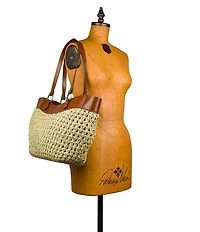 Patricia Nash Meudon Small Straw Tote Bag