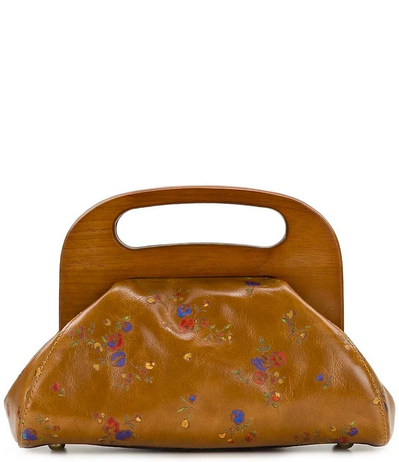 Patricia Nash Meuse Wooden Frame Handle Clutch Bag