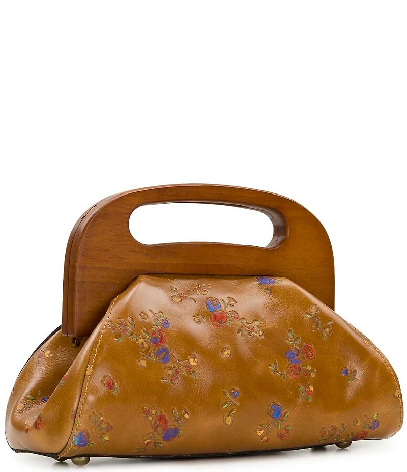 Patricia Nash Meuse Wooden Frame Handle Clutch Bag
