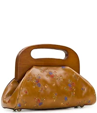 Patricia Nash Meuse Wooden Frame Handle Clutch Bag