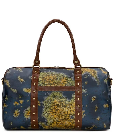 Patricia Nash Milano Patina Coated Weekender Duffel Bag
