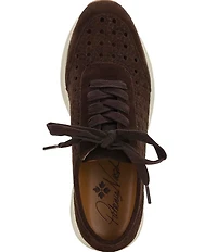 Patricia Nash Milla Perforated Suede Lace Up Sneakers