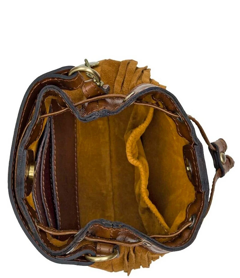 Patricia Nash Mini Elisa Suede Fringe Crossbody Bag