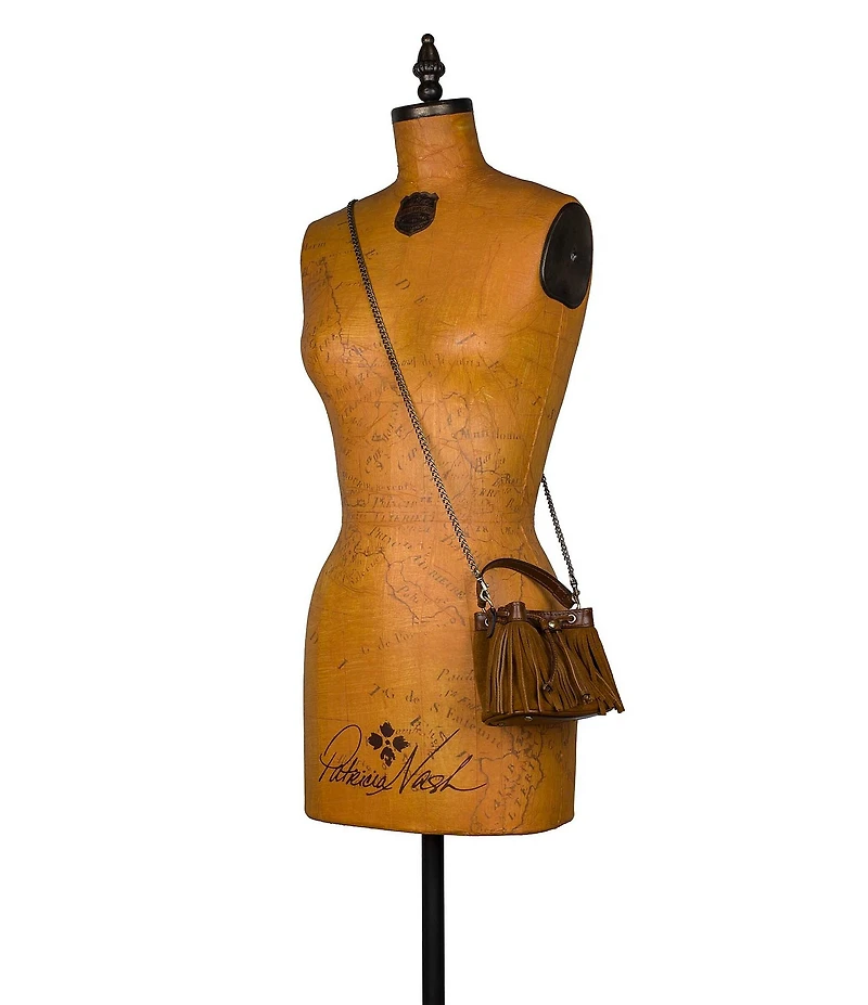 Patricia Nash Mini Elisa Suede Fringe Crossbody Bag