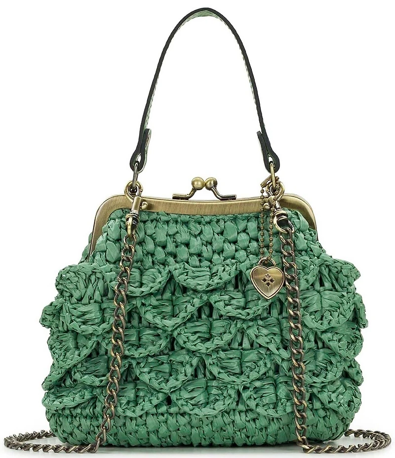 Patricia Nash Mini Laureana Woven Raffia Clutch