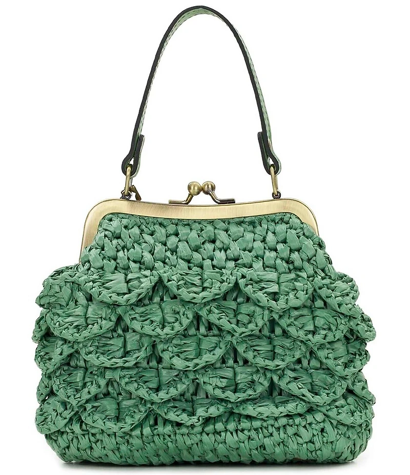 Patricia Nash Mini Laureana Woven Raffia Clutch