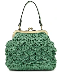 Patricia Nash Mini Laureana Woven Raffia Clutch