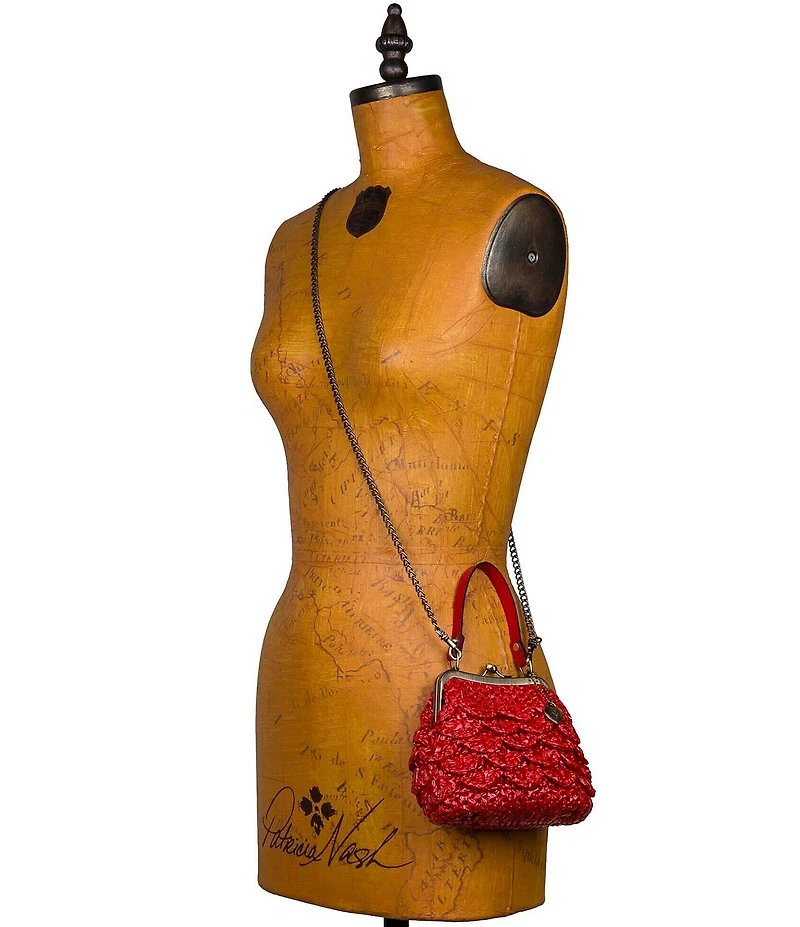 Patricia Nash Mini Laureana Woven Raffia Clutch