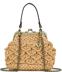 Patricia Nash Mini Laureana Woven Raffia Clutch