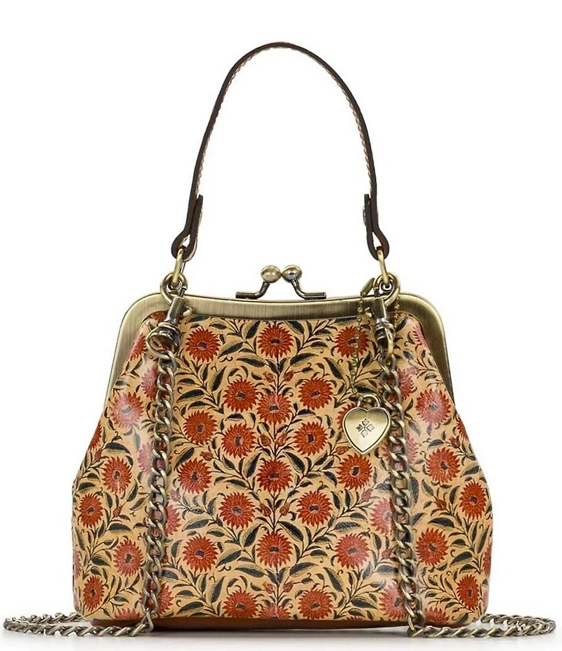 Patricia Nash Mini Laureana Floral Kisslock Chain Crossbody Bag