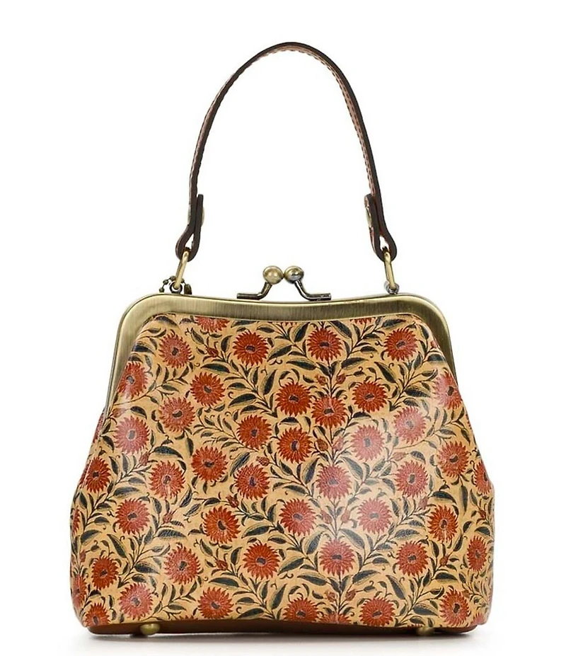 Patricia Nash Mini Laureana Floral Kisslock Chain Crossbody Bag