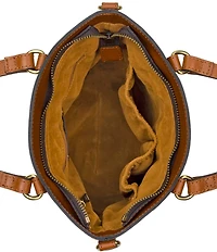 Patricia Nash Montella Basket Crossbody Bag With Scarf