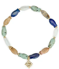 Patricia Nash Multi Bead Fish Stretch Bracelet