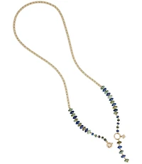 Patricia Nash Multi Beaded Stone Long Y Necklace