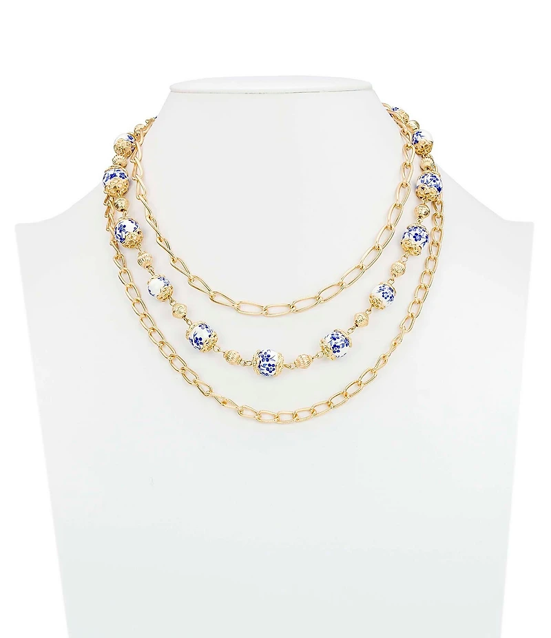 Patricia Nash Multi Chain Short Multi Stand Necklace