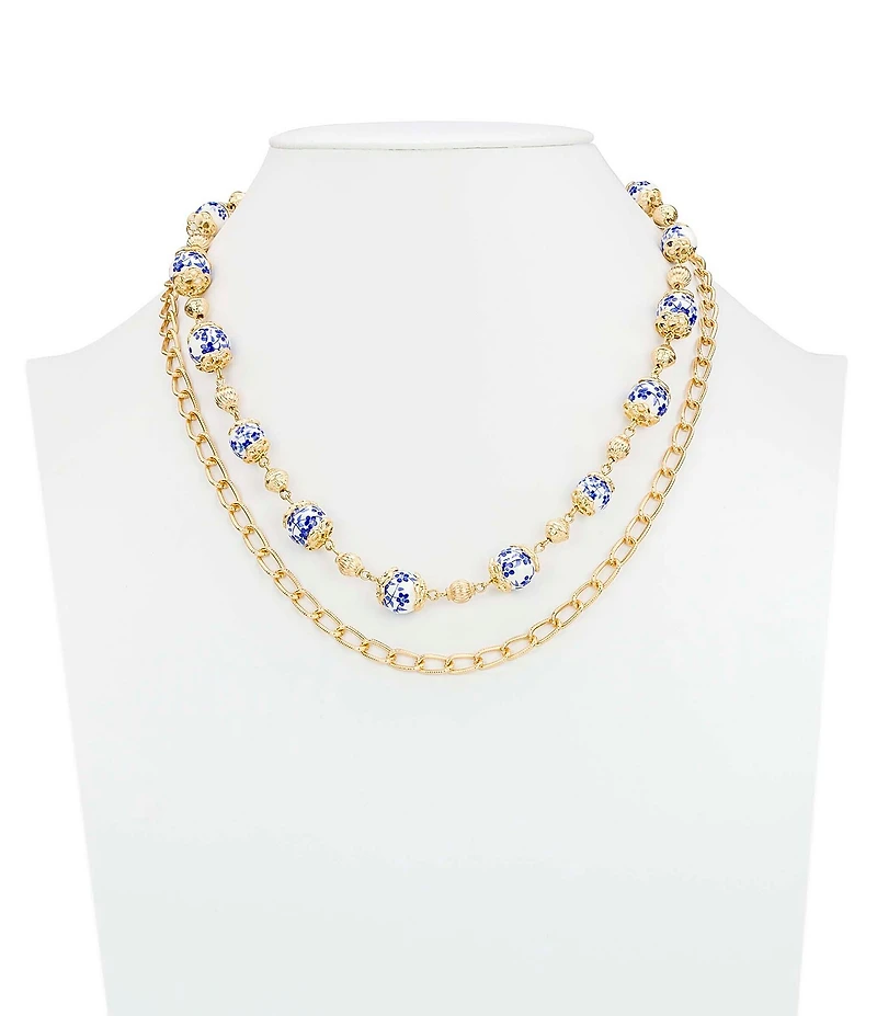 Patricia Nash Multi Chain Short Multi Stand Necklace