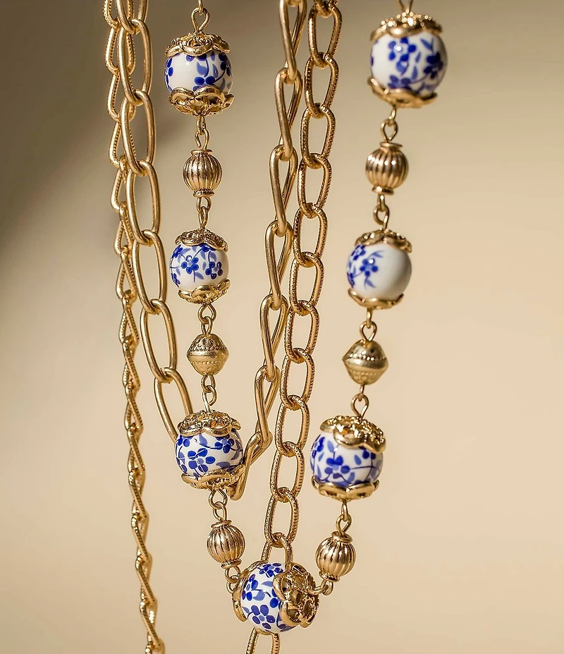 Patricia Nash Multi Chain Short Multi Stand Necklace