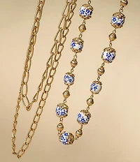 Patricia Nash Multi Chain Short Multi Stand Necklace