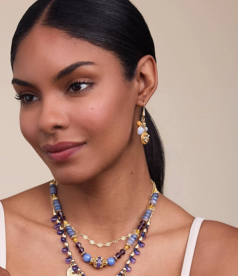 Patricia Nash Multi Charm Drop Earrings