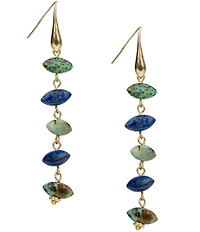Patricia Nash Multi Stone Bead Drop Earrings