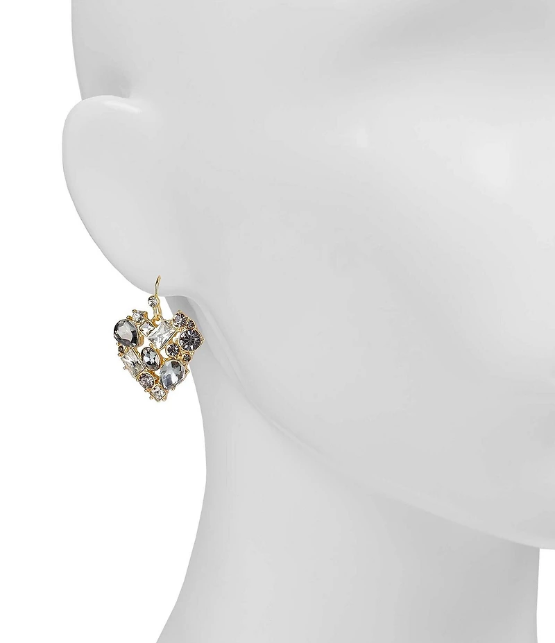 Patricia Nash Multi Stone Heart Drop Earrings