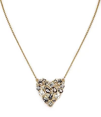 Patricia Nash Multi Stone Heart Short Pendant Necklace