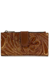Patricia Nash Nazari Emboseed Grape Leaf Floret Bifold Wallet