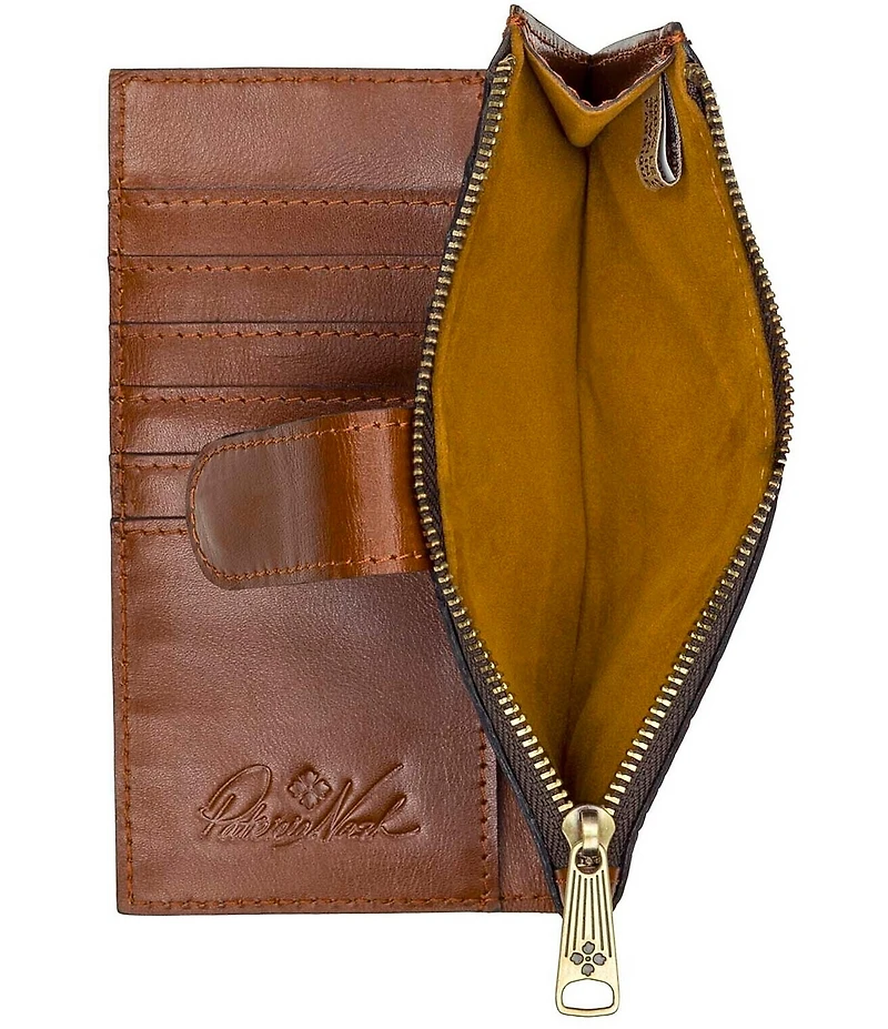 Patricia Nash Nazari Emboseed Grape Leaf Floret Bifold Wallet