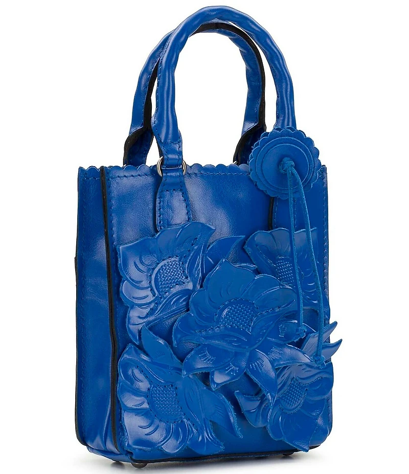 Patricia Nash Noella Tooled Applique Tote Crossbody Bag