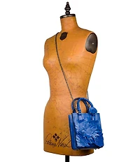 Patricia Nash Noella Tooled Applique Tote Crossbody Bag