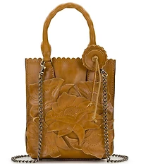 Patricia Nash Noella Tooled Applique Tote Crossbody Bag