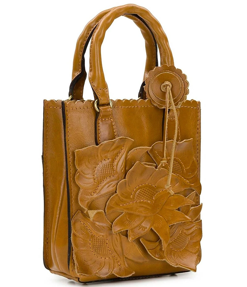 Patricia Nash Noella Tooled Applique Tote Crossbody Bag