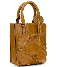 Patricia Nash Noella Tooled Applique Tote Crossbody Bag