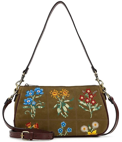 Patricia Nash Nova Floral Leather Shoulder Bag