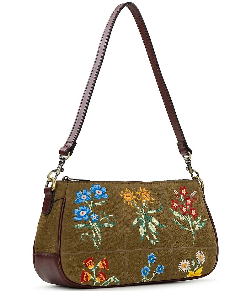 Patricia Nash Nova Floral Leather Shoulder Bag