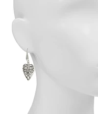 Patricia Nash Open Filigree Heart Drop Earrings