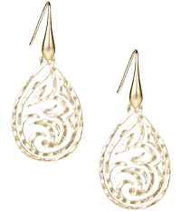 Patricia Nash Openwork Teardrop Orbital Drop Earrings