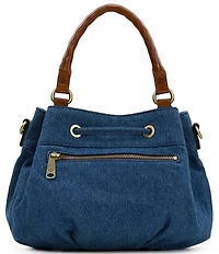 Patricia Nash Oriana Denim Drawstring Bucket Bag