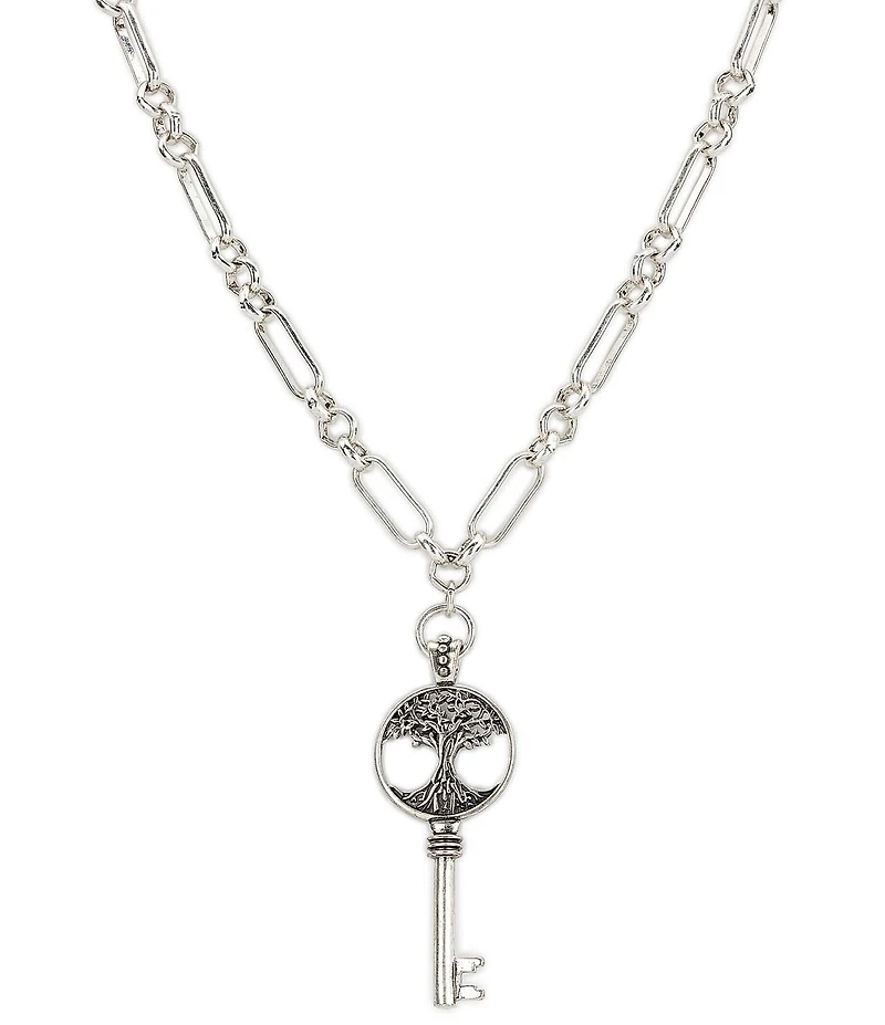 Patricia Nash Paperclip Tree Long Long Strand Necklace