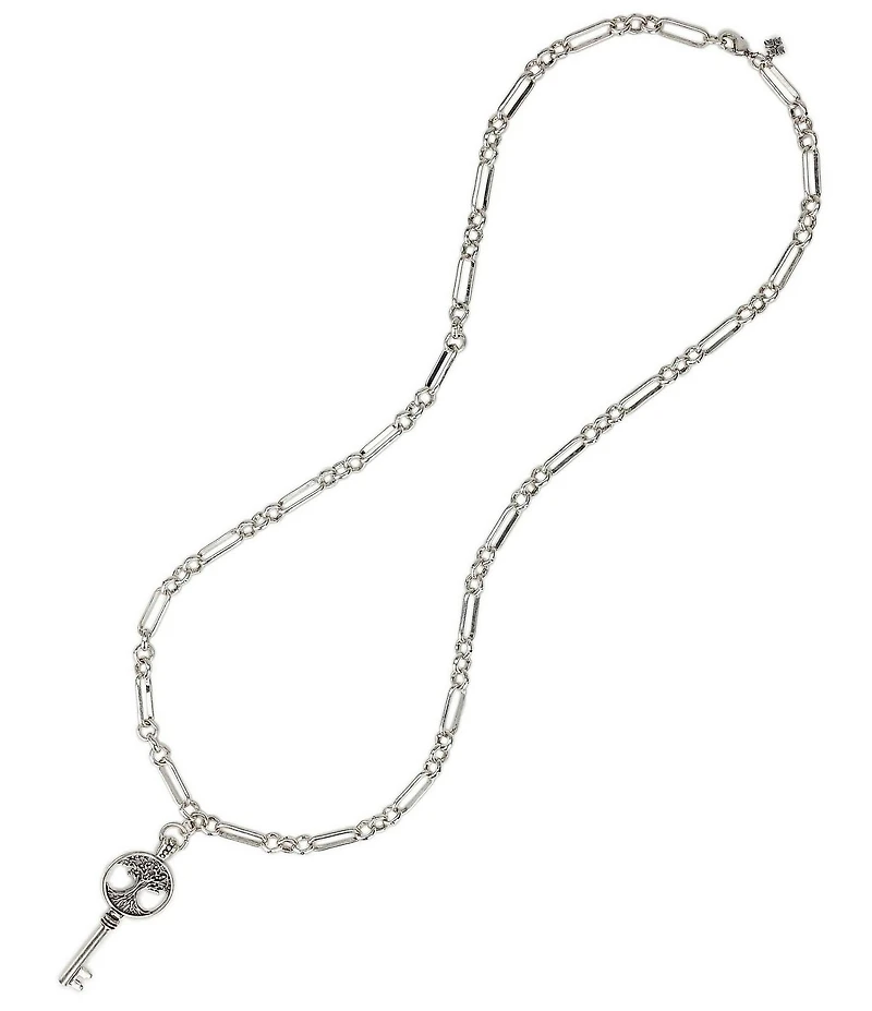 Patricia Nash Paperclip Tree Long Long Strand Necklace