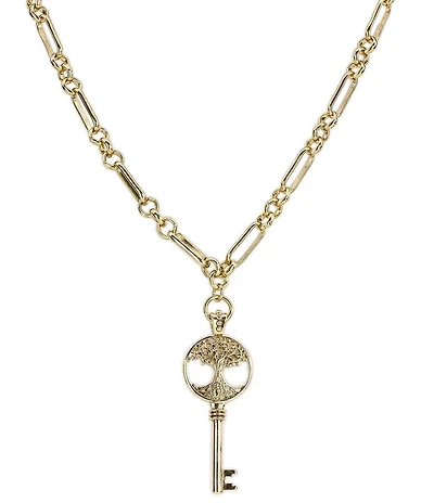 Patricia Nash Paperclip Tree Long Long Strand Necklace