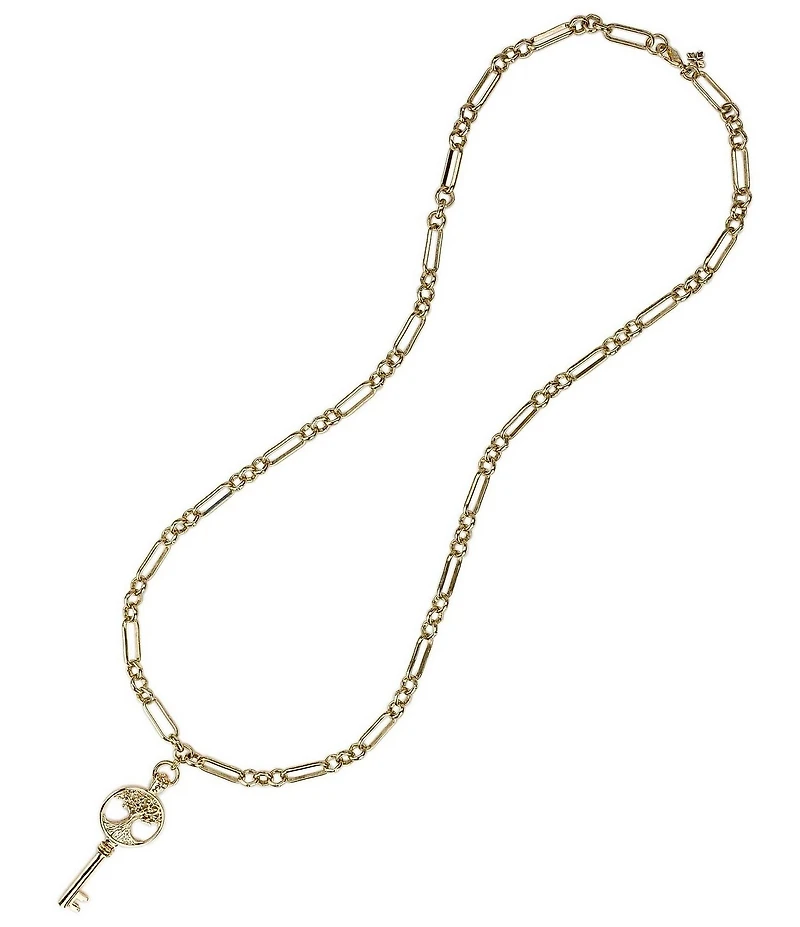 Patricia Nash Paperclip Tree Long Long Strand Necklace